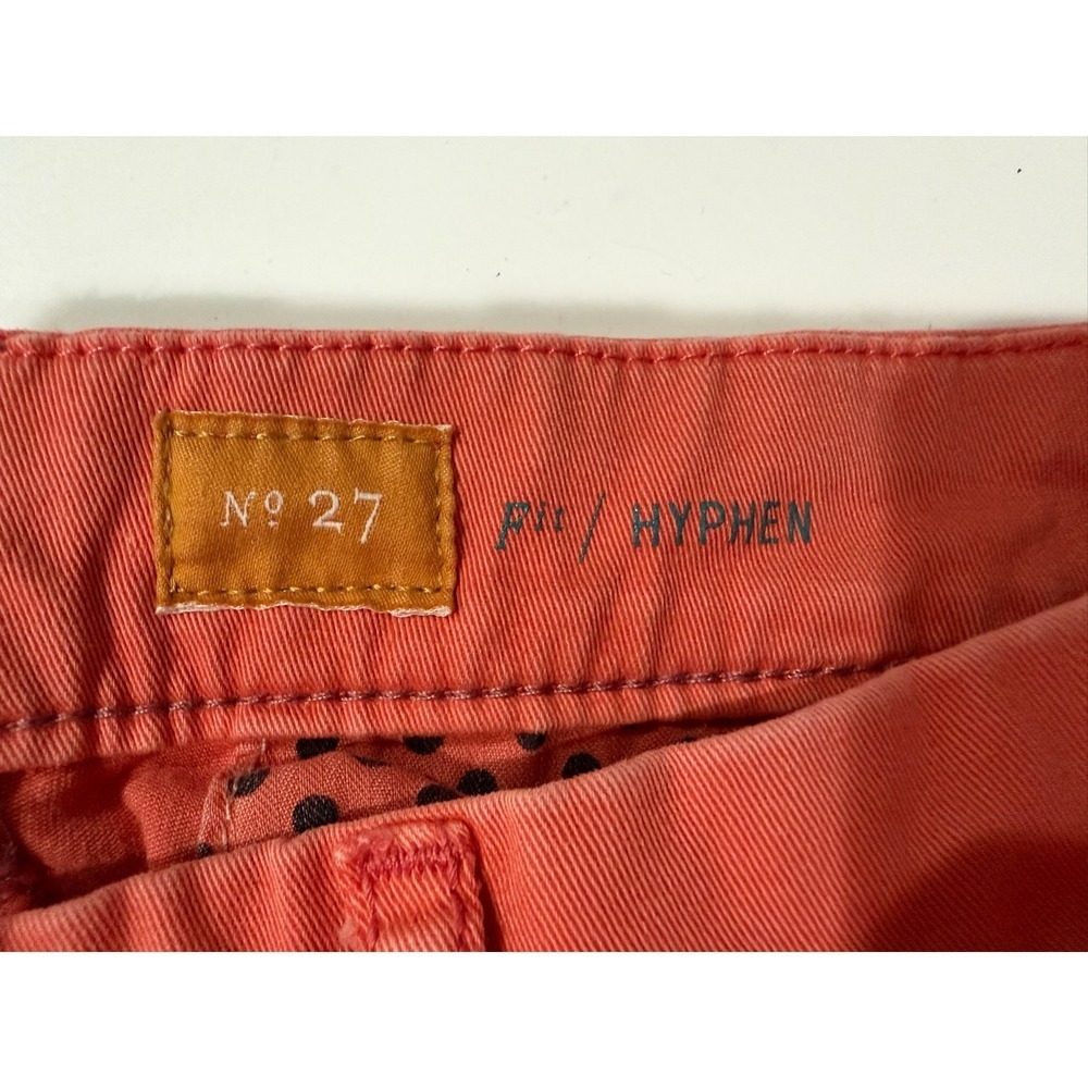 Anthropologie Pilcro and the Letterpress Hyphen Pants Coral Orange Size 27 - Picture 5 of 6